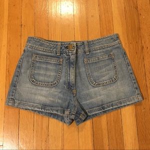 Chloe High Waisted Denim Shorts - Size US 4/EU 36
